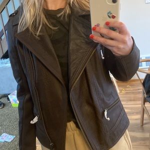 Never worn faux leather jacket by Trouvé